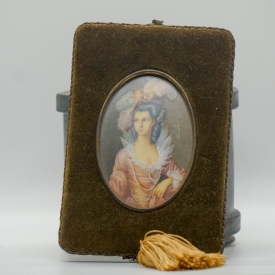 19th Century oil on panel framed portrait