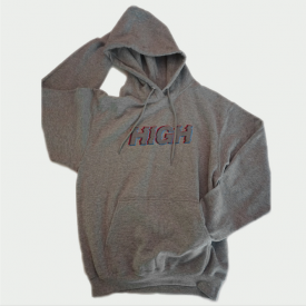 Grey High Hoodie